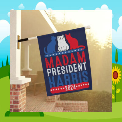 Cat for Madam President Harris Flag