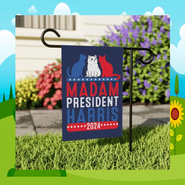 Cat for Madam President Harris Flag