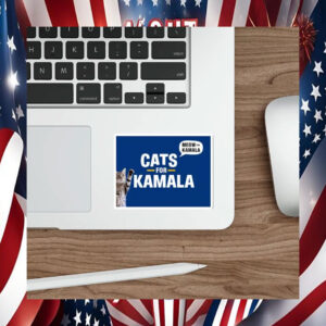 Cats For Kamala Democratic Sticker