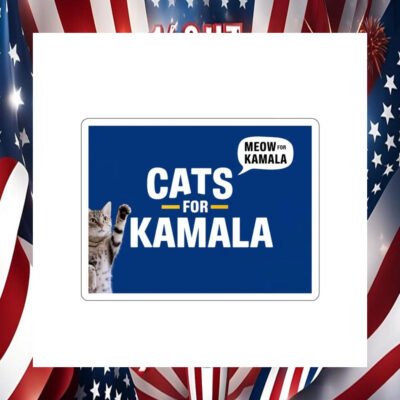 Cats For Kamala Democratic Sticker