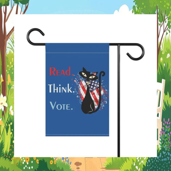 Cats Read Think Vote Kamala Flag