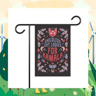 Childless Cat Ladies For Kamala Halloween Flag