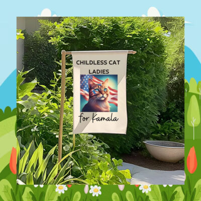 Childless Cat Ladies For Kamala Harris Flag