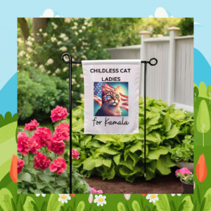 Childless Cat Ladies For Kamala Harris Flag