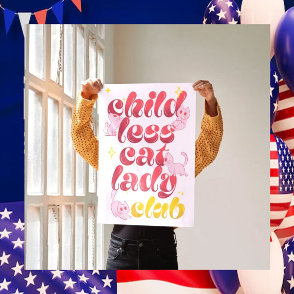 Childless Cat Lady Club Print Kamala Poster