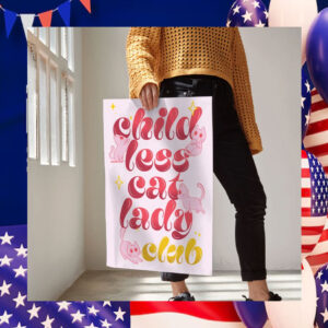 Childless Cat Lady Club Print Kamala Poster