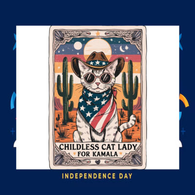 Childless Cat Lady For Kamala Harris Poster