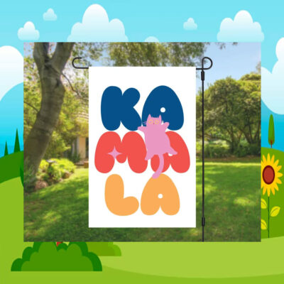 Childless Cat Lady Kamala Garden Flag