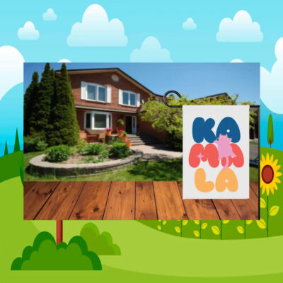 Childless Cat Lady Kamala Garden Flag