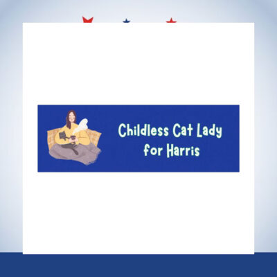 Childless Cat Lady for Harris 2024 Car Magnets