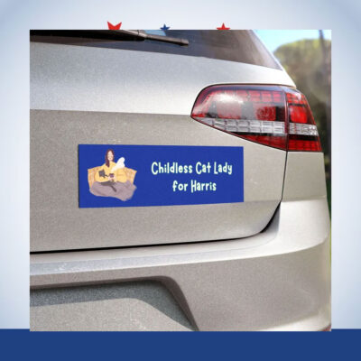 Childless Cat Lady for Harris 2024 Car Magnets