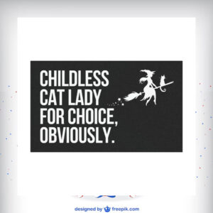 Childless Cat lady Kamala For Choice, Obviously Halloween Car Magnet