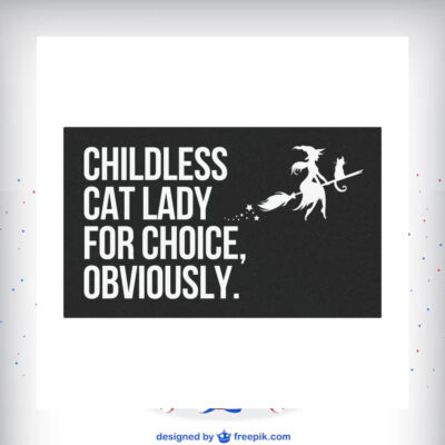 Childless Cat lady Kamala For Choice, Obviously Halloween Car Magnet