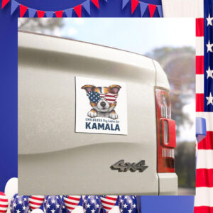 Childless Dog Ladies For Kamala 2024 Car Magnet