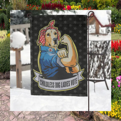 Childless Dog Ladies Vote Kamala Flag