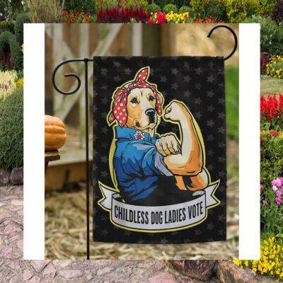 Childless Dog Ladies Vote Kamala Flag