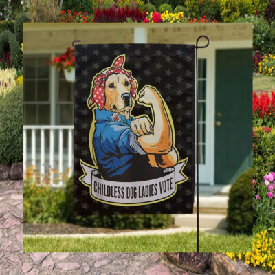 Childless Dog Ladies Vote Kamala Flag