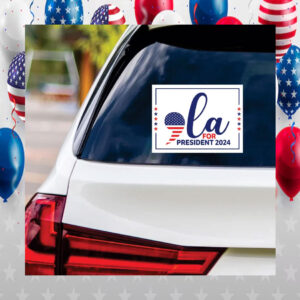 Comma La For President 2024 Sticker Vinyl Decal