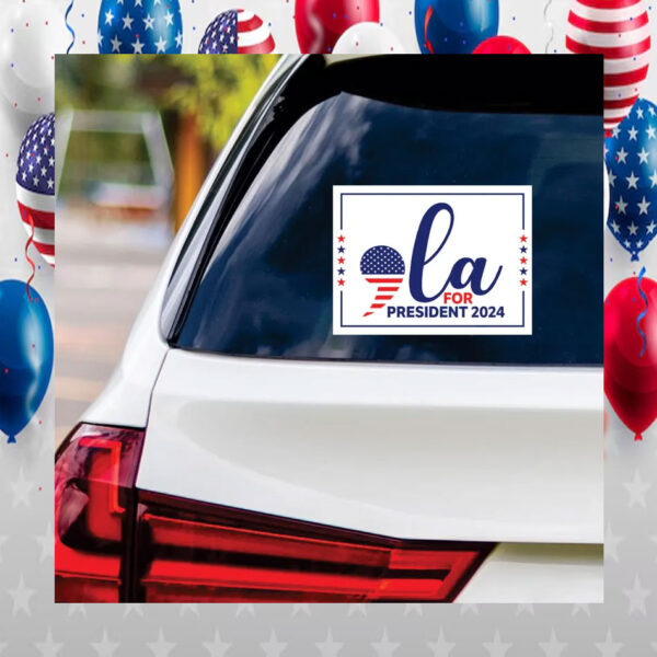 Comma La For President 2024 Sticker Vinyl Decal