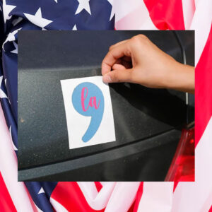 Comma La Harris 2024 Car Magnet
