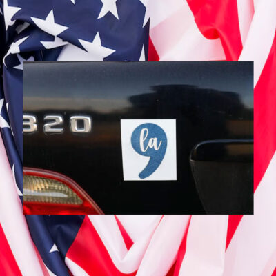 Comma La Harris 2024 Car Magnet