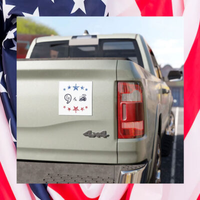 Comma La Harris & Coach Car Magnet