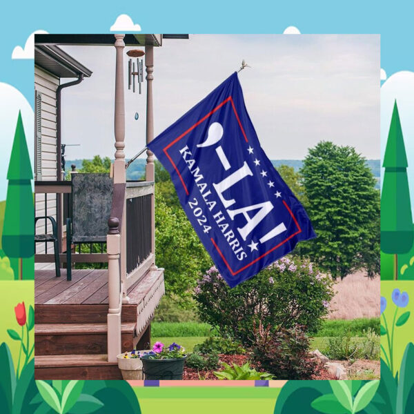 Comma-La Kamala Harris 2024 Flag