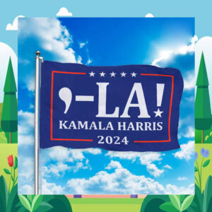 Comma-La Kamala Harris 2024 Flag