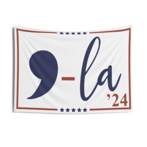 Comma La Kamala Harris 24 Indoor Wall Tapestry