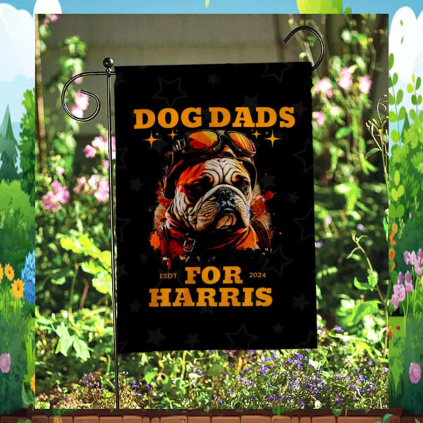 Dog Dad For Kamala Harris Flag