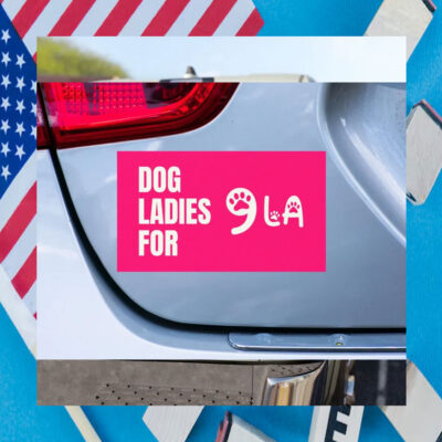 Dog Ladies For Comma La Harris Car Magnet