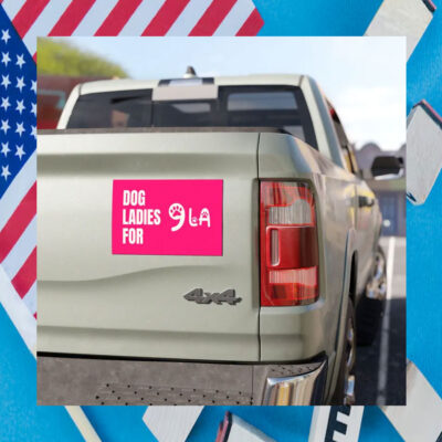 Dog Ladies For Comma La Harris Car Magnet