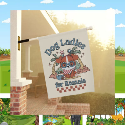 Dog Ladies for Kamala Flags