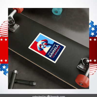 Dog Moms For Kamala Vote 2024 Vinyl Decal