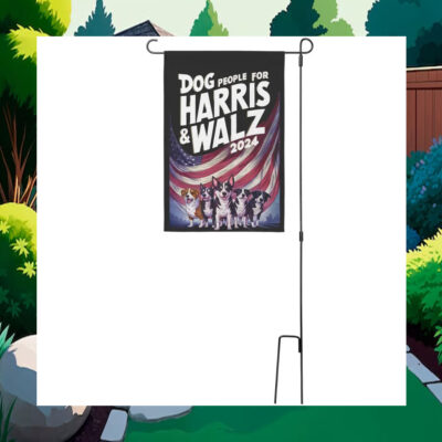 Dog People for Harris & Walz Flag