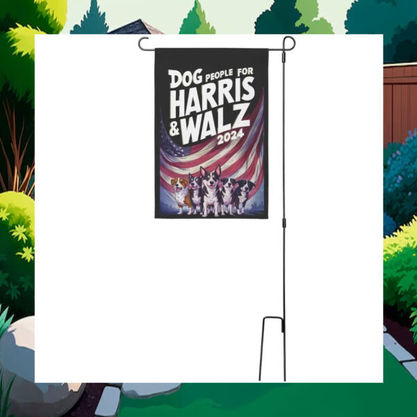 Dog People for Harris & Walz Flag
