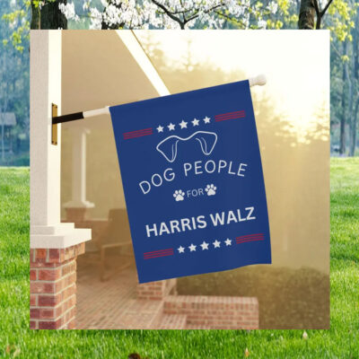 Dog People for Kamala Harris Flag banner
