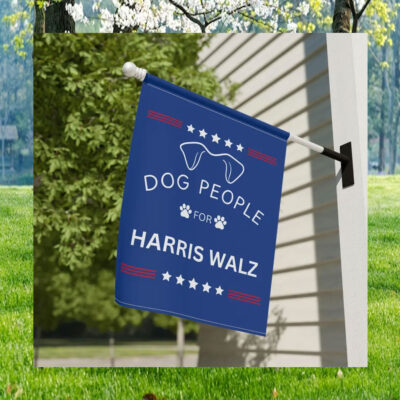 Dog People for Kamala Harris Flag banner