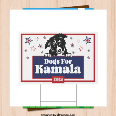 Dogs For Kamala 2024 Yard Sign