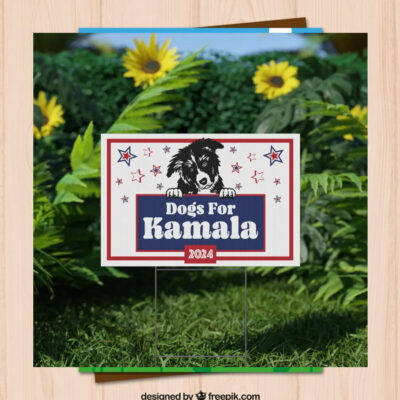 Dogs For Kamala 2024 Yard Sign