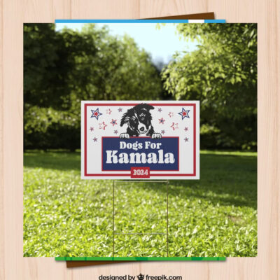 Dogs For Kamala 2024 Yard Sign