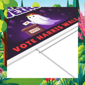 Don't Be Weird Vote Harris Walz 2024 Halloween Yard Sign