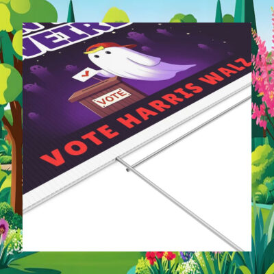 Don't Be Weird Vote Harris Walz 2024 Halloween Yard Sign