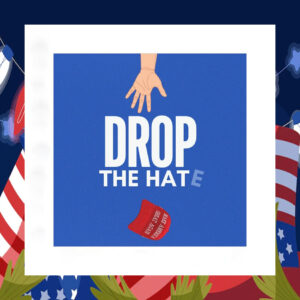 Drop the Hate Kamala Harris 2024 Car Magnet
