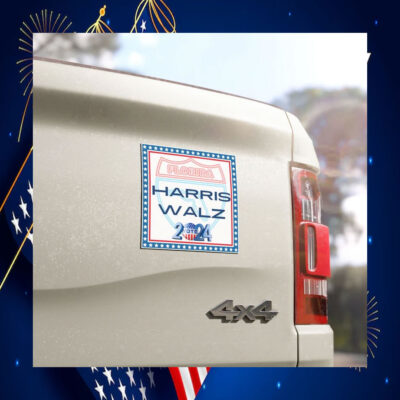 Florida For Kamala Harris Walz 2024 President Car Magnet