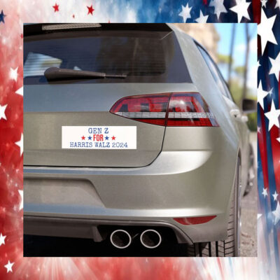 Gen Z For Harris Walz 2024 Car Magnet