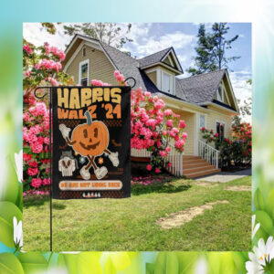 Halloween Harris Walz 24 We Are Not Going Back Flag