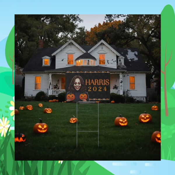 Harris 2024 President Halloween Yard Sign