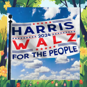 Harris 2024 Walz For The People Flag