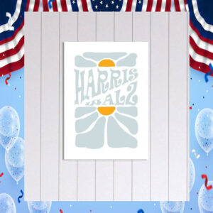 Harris Walz 2024 Art Poster